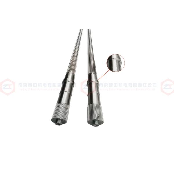 WR15E Solid Type Twin Screw Extruder Shaft For Double Extrusion Performance