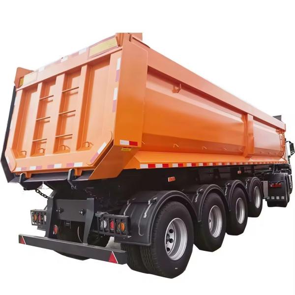 Direct Special Transport Steel 50 Ton 3 Axle Dump Semi Trailer with 12r22.5 Tires