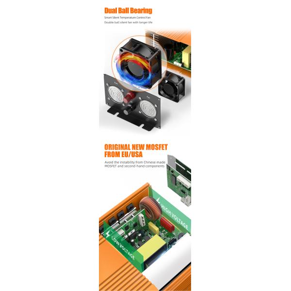 Solar Inverter 10kw Inverted Mini Sprinkler Power Inverter 1000w Inverter 12v 220v 2000w