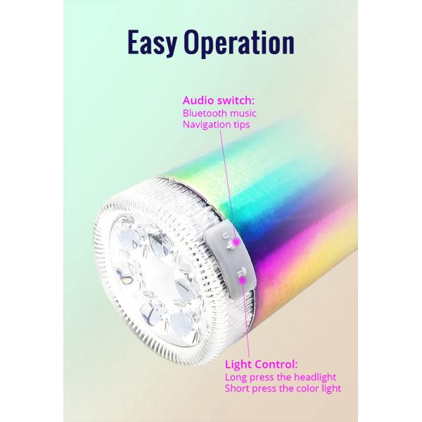 Aluminum 320G 3 Inch Motorcycle Audio Speakers With Led Lighting OEM
