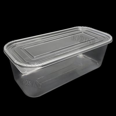 Transparent Disposable PP Plastic Frozen Food Tray 5L Ice Cream Containers