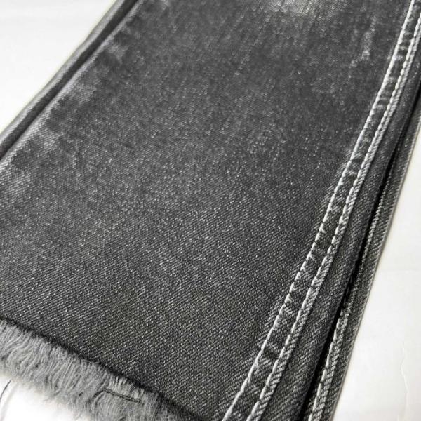 Sulfur Black Light Grey Twill Denim Fabric Heavy Weight 12 oz For Pants Jackets