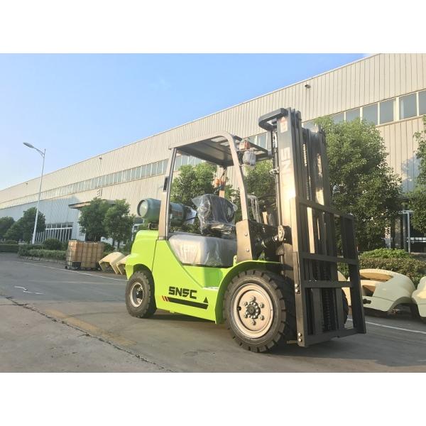 Газовый СПГ бензиновый двухтопливный вилочный погрузчик с регулируемым расположением кабины и стальной бутылкой