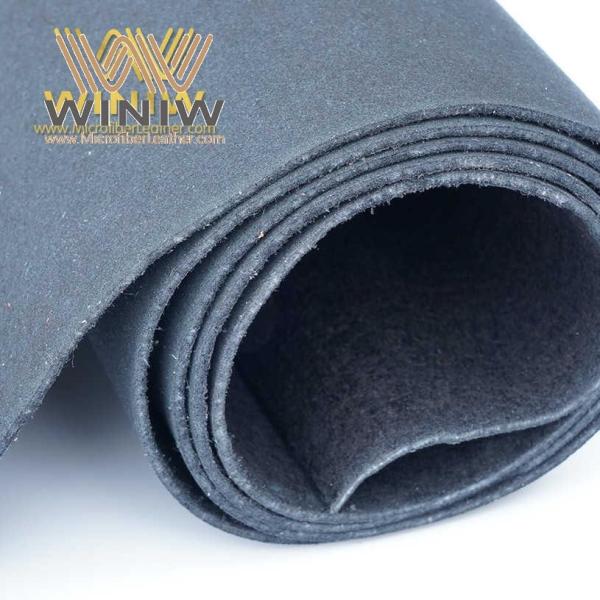 Velvet Suede Leather Upholstery Fabric Nonwoven Peeling Resistant Embossed