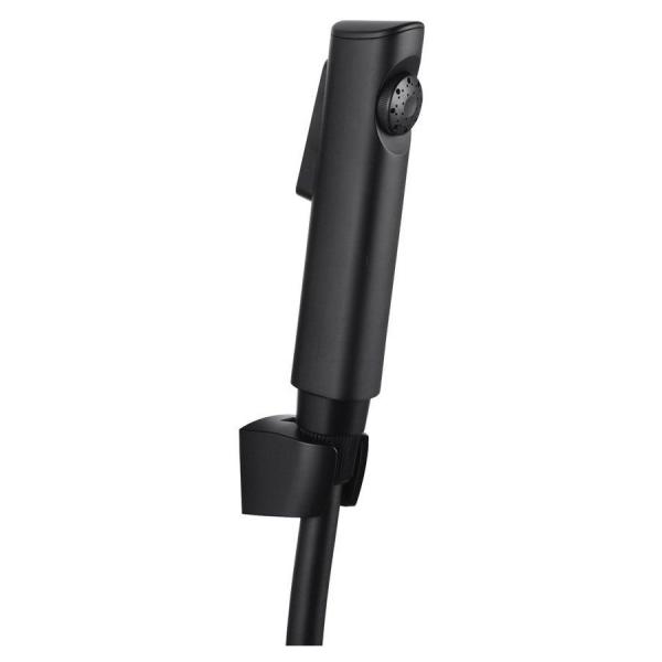 Bathroom Multifunctional ABS Handheld Toilet Bidet Spray Kit with Water Hose in Black