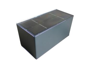 Antracite fixada na parede posta solar das luzes do cubo conciso 100 lúmens
