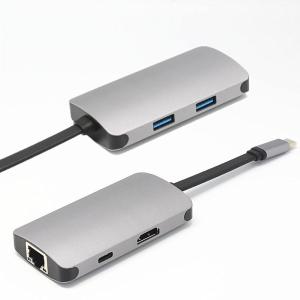 Алюминиевые 5 в 1 ЭПИЦЕНТРЕ ДЕЯТЕЛЬНОСТИ USB C гигабита RJ45 приведенном в дейст