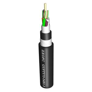 Dirigez le câble aérien autosuffisant enterré de GYFTY73 G652D