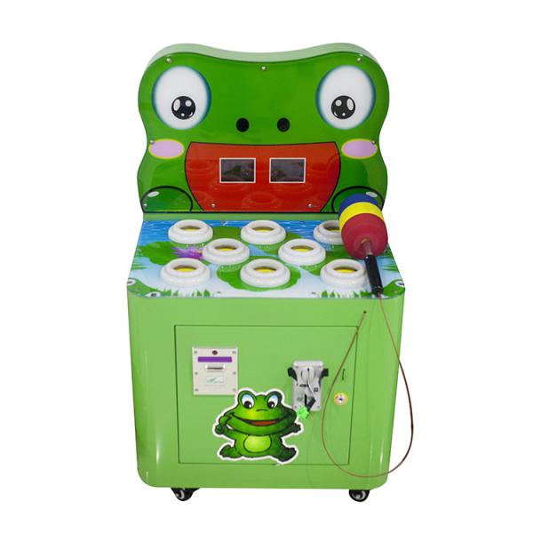 Plastic Material Video Arcade Machine , Frog Hammer Arcade Game Machine