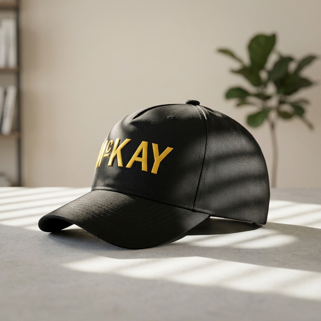 Satin Finish Six Panel Cap Smooth Lustrous Custom Embroidery Logo Design