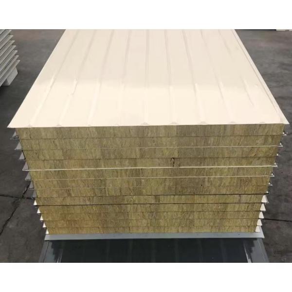 950mm/1150mm Width Insulated Rock Wool Sandwich Panel for Modern Hotel Exterior Walls