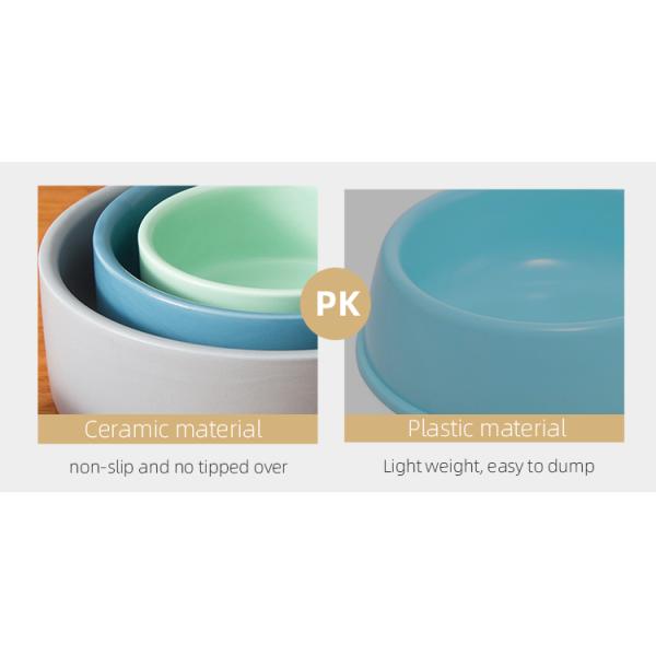 NO Time Setting Elevated Ceramic Pet Bowls for Cats and Dogs Custom Porcelain Feeders