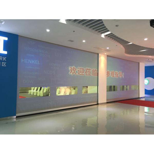 1.2 мм ПВХ высокоскоростные двери с радаром, пластиковые роликовые жалюзи