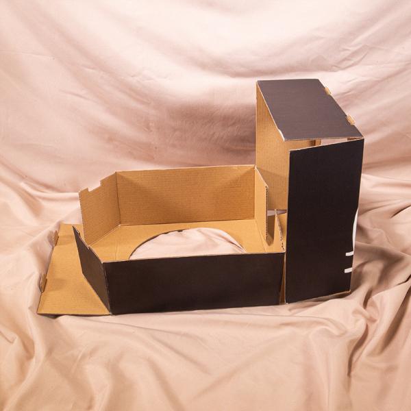 Circular Ball Shaped Corrugated Display Color Box For Basketball Football Packaging Box