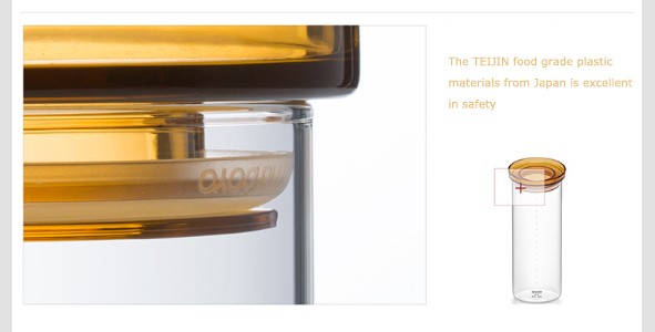 Kitchen Storage Glass Food Canisters Jar Packaging Container With Bamboo Plastic Lid