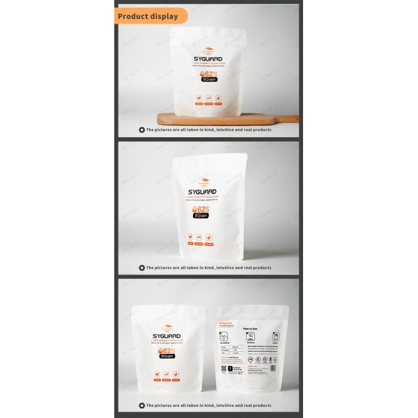 Eco Friendly White Kraft Paper Bag Paper Food Packaging Doypack Stand up bag