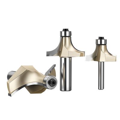 55HRC Pro Tech Tct Router Bits Half Round TiAIN Double Flute Router Bit