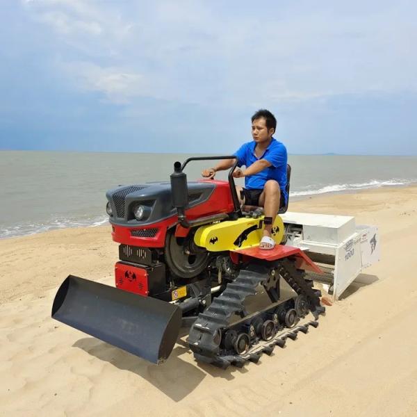 HANDSOMER 1000/LFX-100 Beach Cleaner Tractor Towed by Ride on Car for Wet or Dry Sand