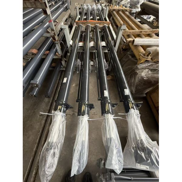 8000mm Stroke Hard Chrome Plated Steel Hydraulic Telescoping Cylinder With Flange