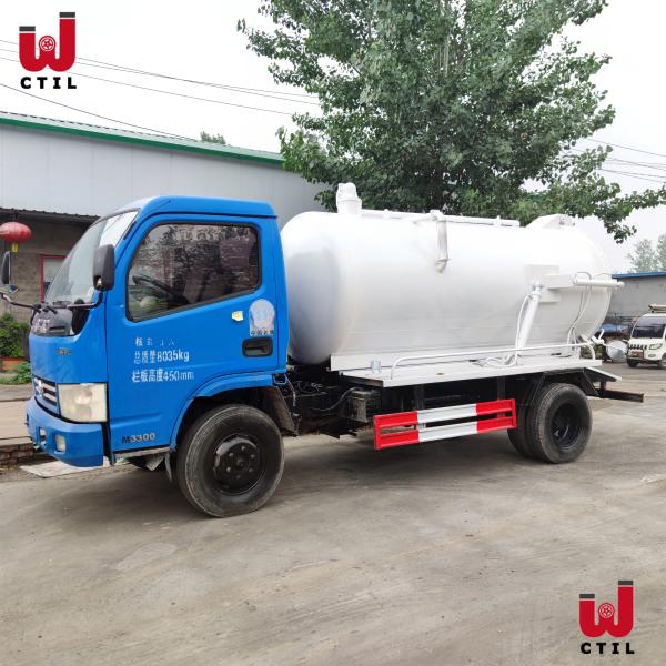 Тележка нечистот всасывания всасывающего насоса вакуума обязанности света Dongfeng 6CBM