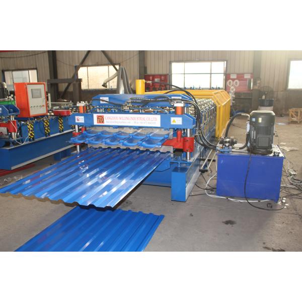 Automatic Double Deck Roll Forming Machine PLC Control Stable Performance
