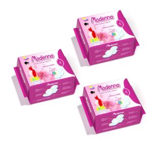 Хлопок санитарных пусковых площадок тампонов мяты обломока аниона органический для женщин