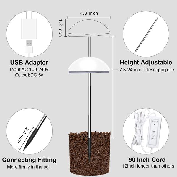 Телескопичный венчик лампы 6hours роста СИД растет высота светов регулируемая