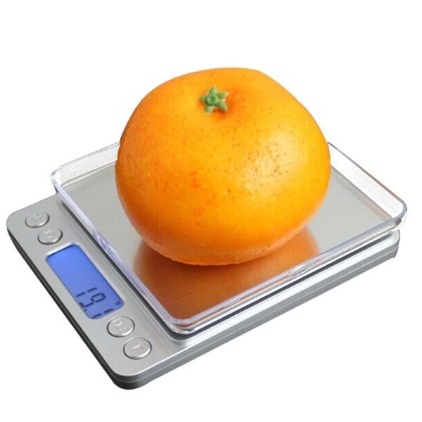 Mini balanzas digitales de bolsillo para diamantes 0.01g, balanza electrónica tipo cuaderno con función de medición de peso y pila de botón