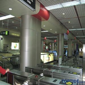 Metro Airport Aluminium Open Cell Ceiling Decorative Lattice Square Grid Tiles