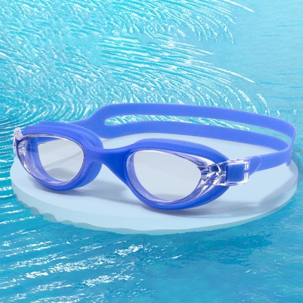 Fog Resistance Children Swimming Goggles With Rainbow Plating Lenses For Youth