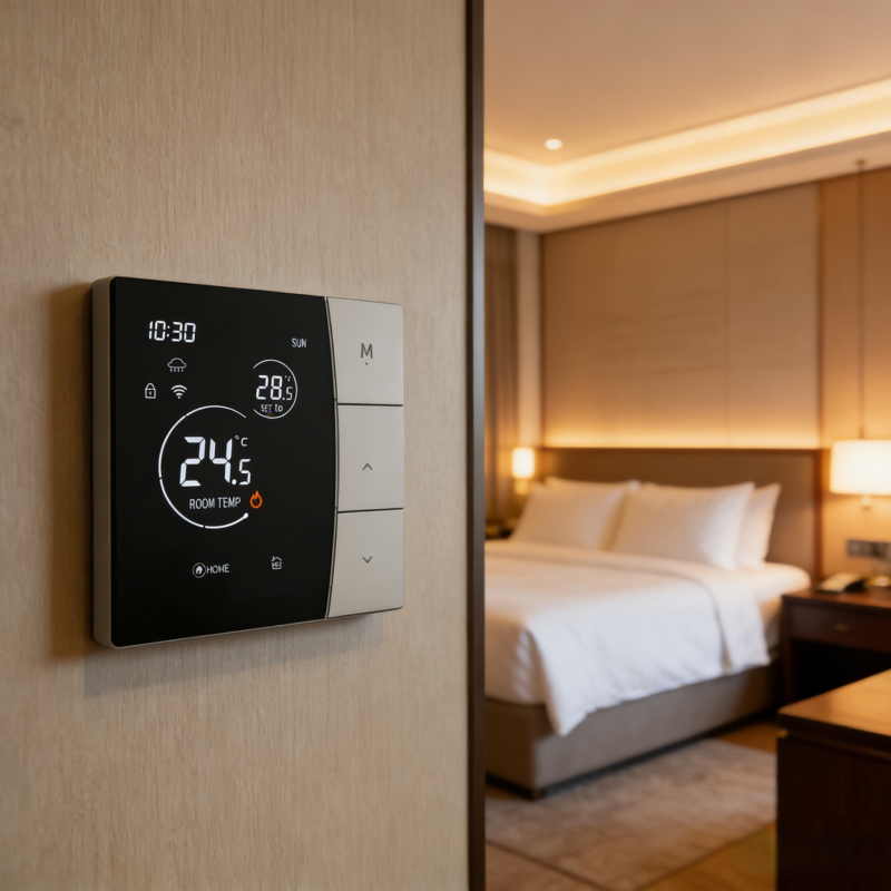 Smart Thermostat with 16A Electric Heating Wi-Fi Connectivity and ±1℃ Temperature Accuracy