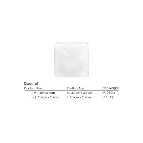 Sublimation Crystal Glass Fridge Magnet Customized Glass Refrigerator Magnets Blanks