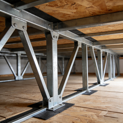 Green Building Steel Mezzanine Frame Quick Assembly Energy Saving