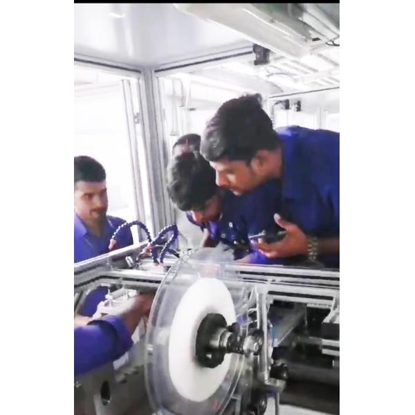 Machine de soudage à plaque chaude servo horizontale avec puissance de 12-25 KVA et battement de production 55S/1PCS pour le soudage plastique de précision