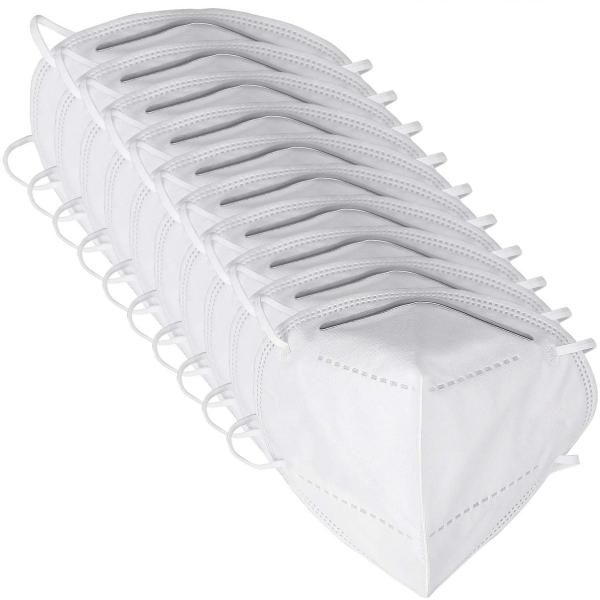 White Non - Woven Fabric 3 Ply KN95 Face Mask