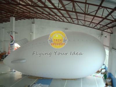 O dirigível/zepelim gigantes reusáveis à prova de fogo do hélio da propaganda Balloons com PVC