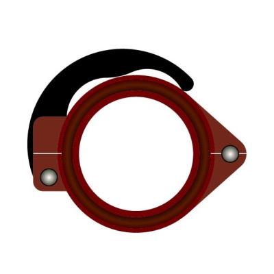 Résistant aux produits chimiques 125 mm couplage rapide étanchéité en caoutchouc rouge ISO9001