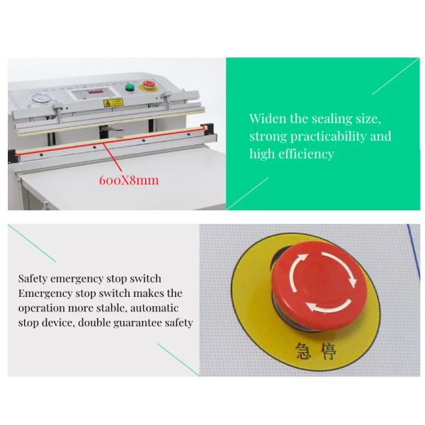 Food Packaging Bags Vertical Vacuum Sealer with Gas Flushing and Sealing Improvement