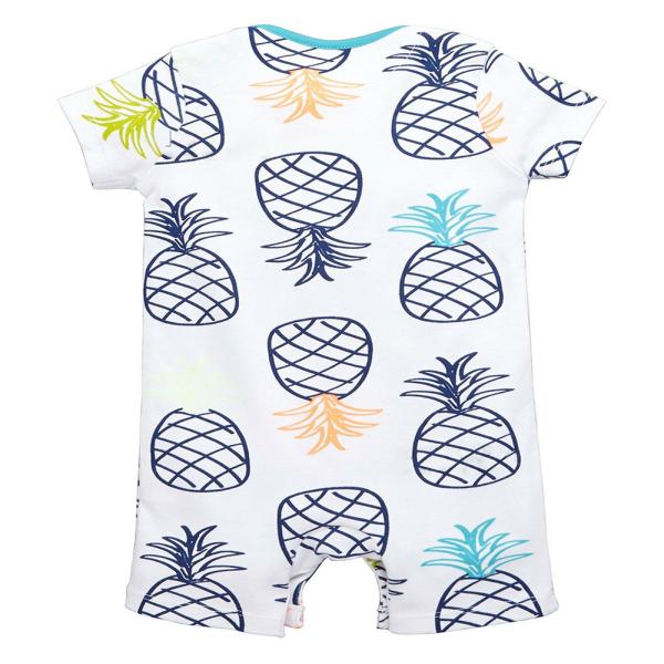 Printing Infant Summer Baby Clothes Unisex Jumpsuit Cotton Knit Short Sleeve Baby Rompers