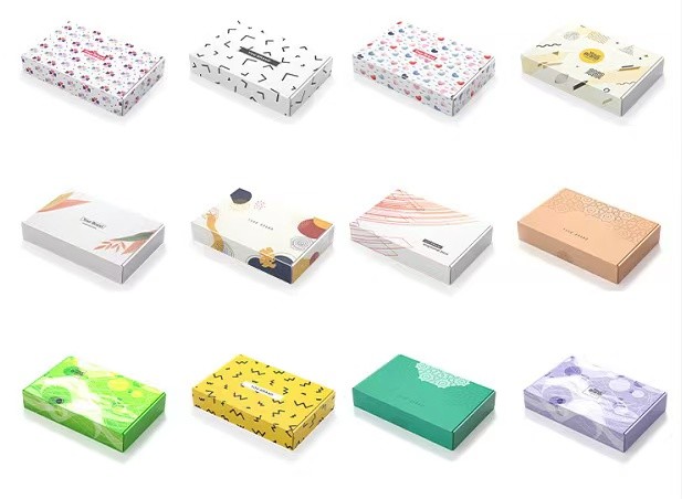 OEM грузя коробки Matt/лоснистое слоение Kraft бумажные рифленые