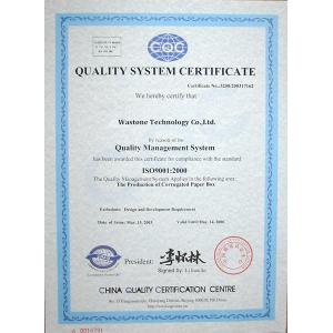 Wastone Technology Co.,Ltd. Certifications