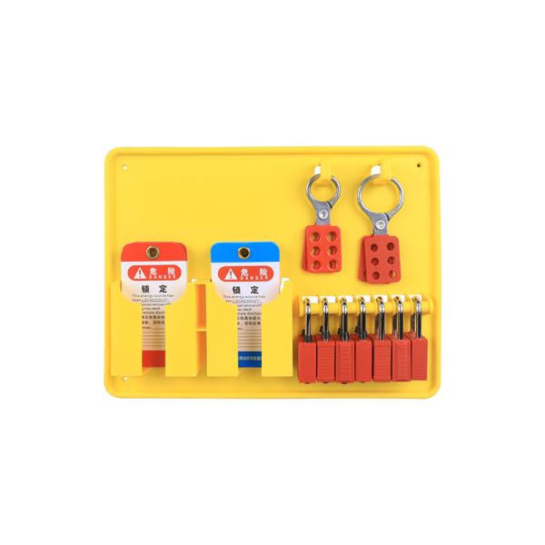 Safety Electrical Lock Off Station , Plastic PE Lock Out Tag Out Tools