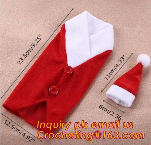 Felt Wine Bag As Clothes, Felt Wine Bag With String, Santa Pants Felt Wine Bag, suppling latest style Santa pants felt w