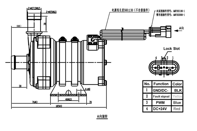 High Efficiency 240W Flanged PMSM Coolant Pump for Data Center Heat Dissipation