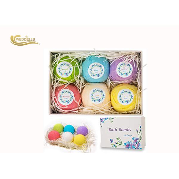 Beautiful Bath Bomb Gift Sets Private Label Packaging For Skin Whitening