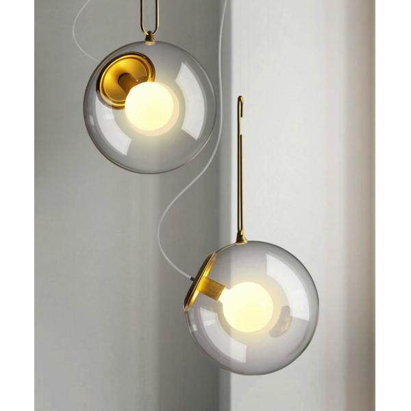 Nordic Glass Ball Pendant Lights Industrial Lighting Clear interior lighting(WH