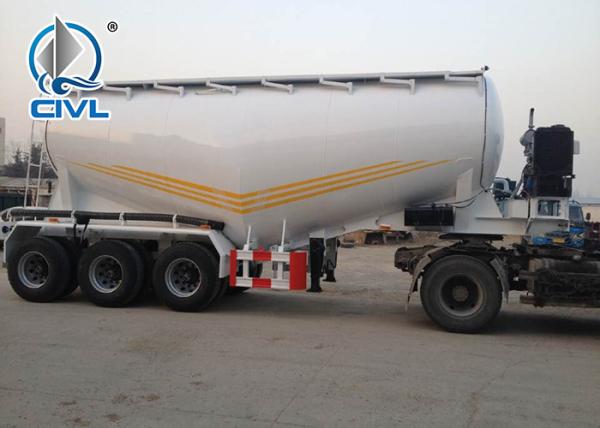 40T-60T Bulk Cement Tank Semi Trailer Powder Material Transporter