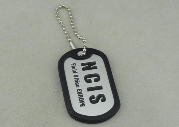 NCIS Personalised Dog Tags By Aluminum Stamped , Silicone band Matched