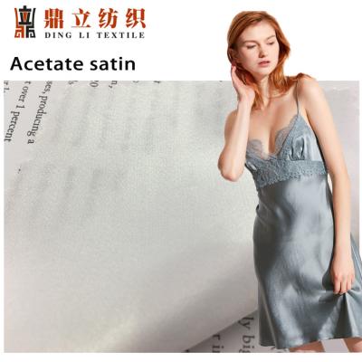 110-230gsm Acetate Satin Taffeta Rayon Viscose Fabric Imitation Silk For Pajamas