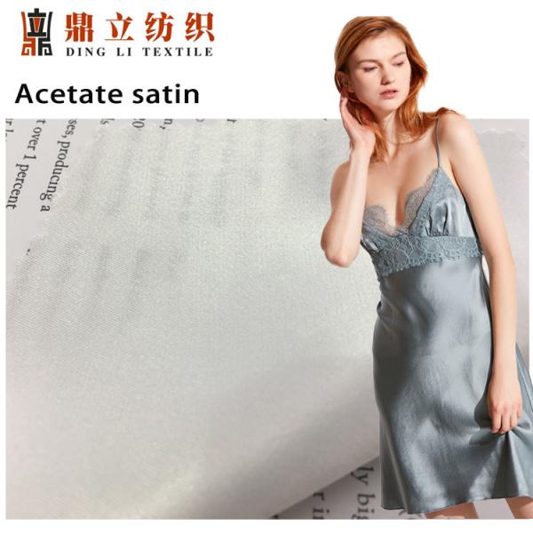 110-230gsm Acetate Satin Taffeta Rayon Viscose Fabric Imitation Silk For Pajamas